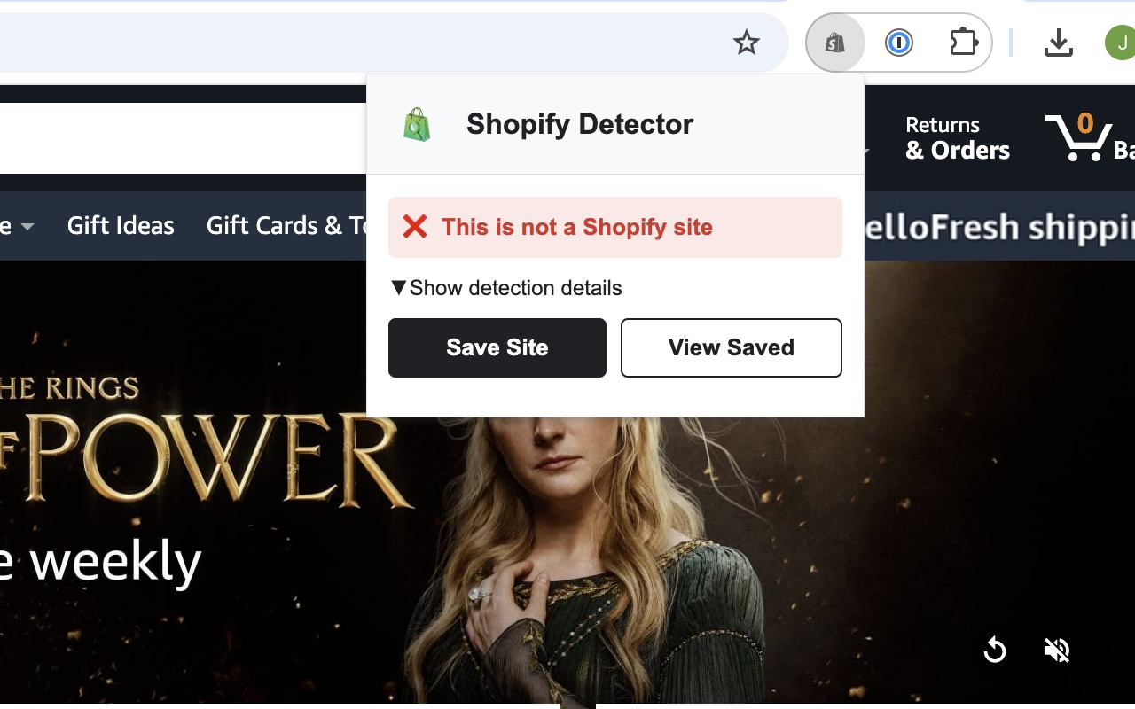 Shopify Detector Screenshot 2